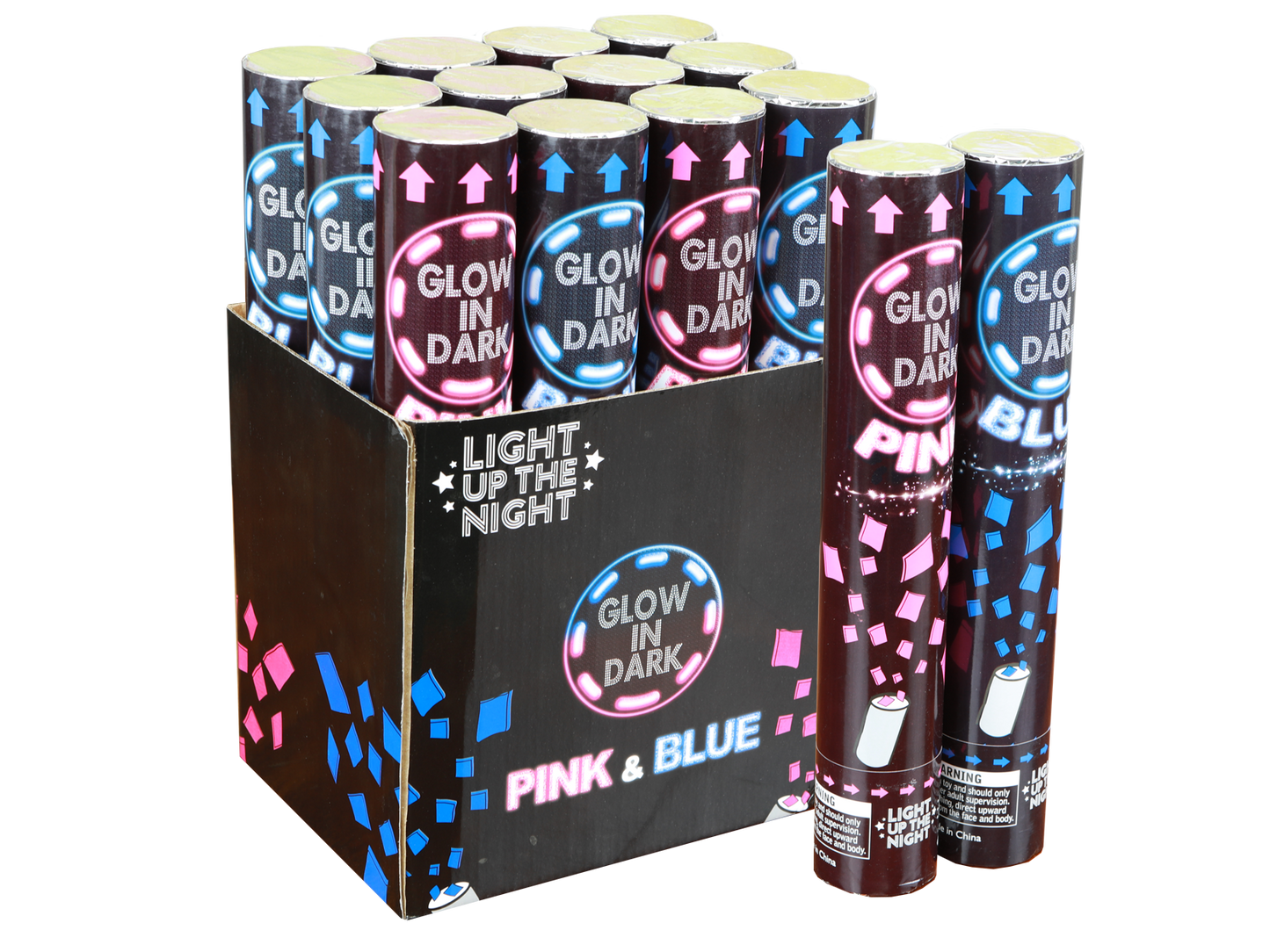 GLOW IN THE DARK CONFETTI IN DISPLAY