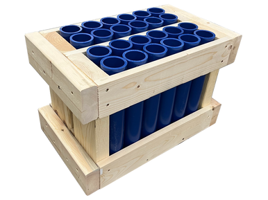 24 SHOT DOUBLE ROW w HDPE TUBES