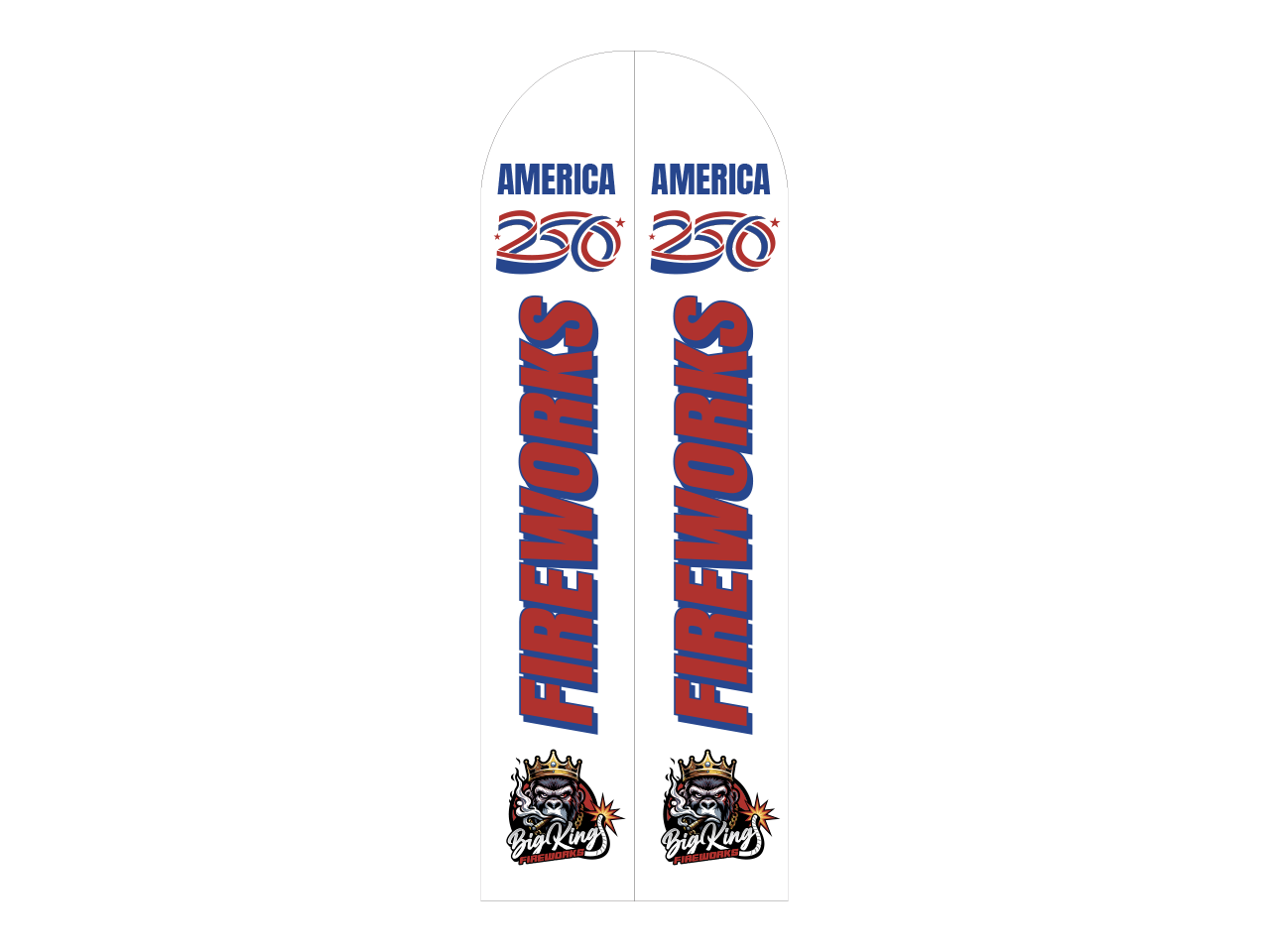 SWOOPER FLAG - 250th White