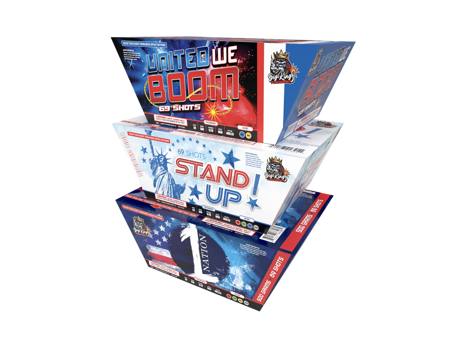 STAND UP / ONE NATION / UNITED WE BOOM