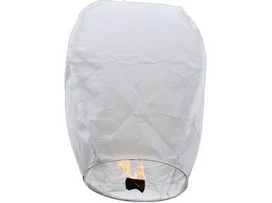 ECO WHITE SKY LANTERN - TRANCE LANTERNS