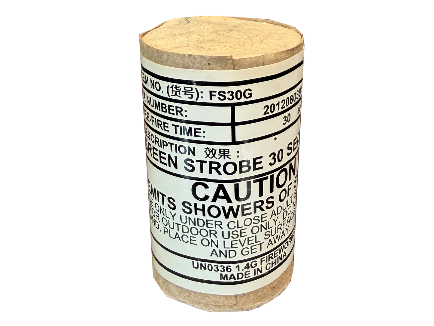 GREEN STROBES 30 SECONDS (WITH SAFETY FUSE)