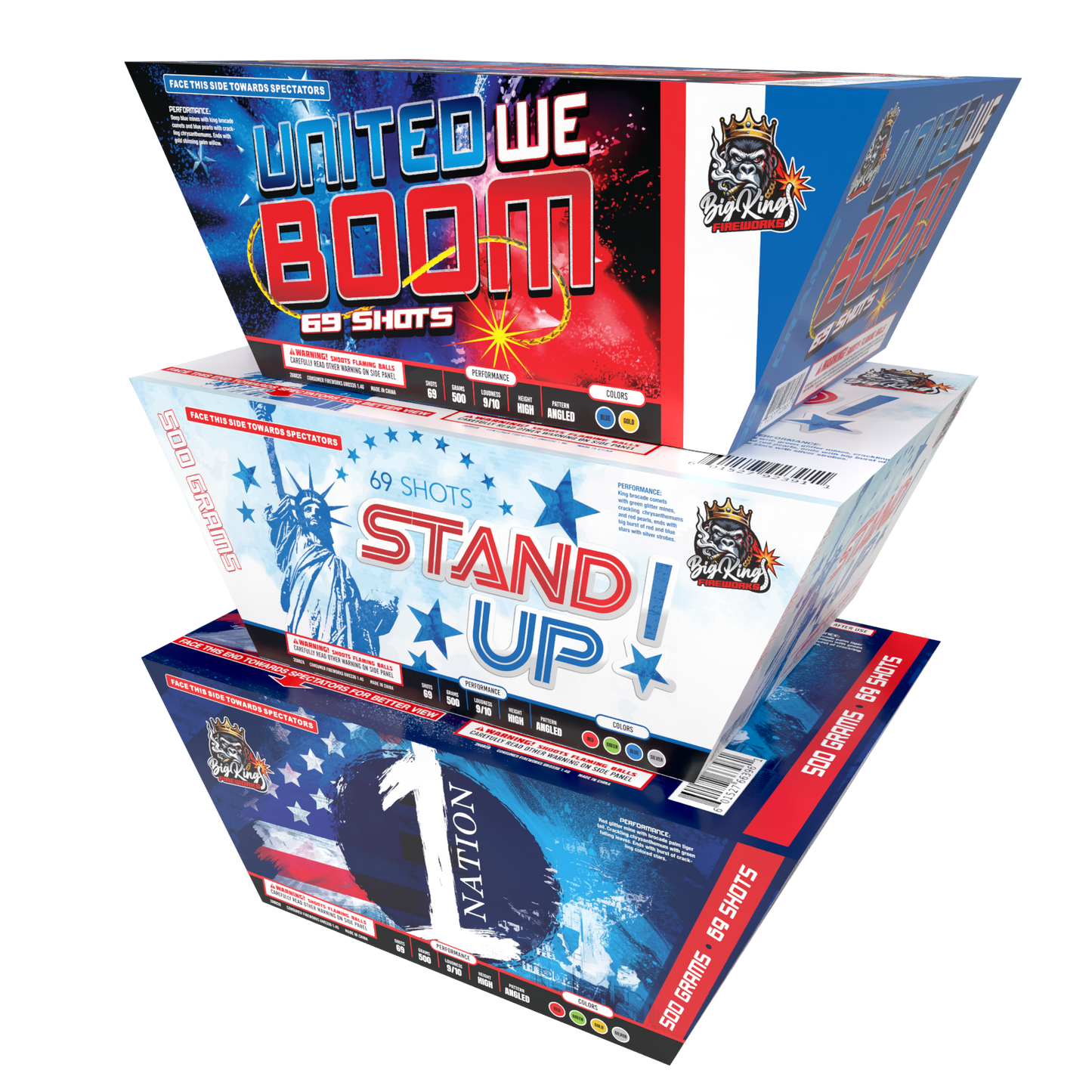 STAND UP / ONE NATION / UNITED WE BOOM