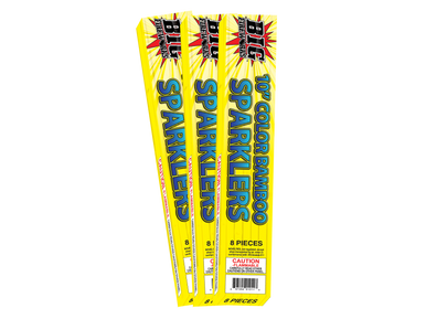 10" BAMBOO COLORED SPARKLERS