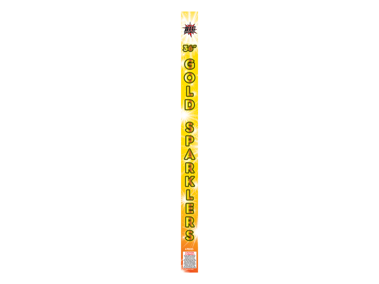 36" METAL GOLD SPARKLERS
