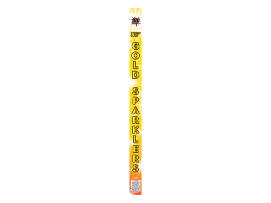 36" METAL GOLD SPARKLERS