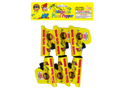 MAGNUM PISTOL POPPER - 6 PACK BAG