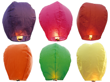 COLORED SKY LANTERN - ULTRA PREMIUM