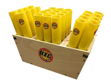 28 TUBE RACK 1.75" SHELL - YELLOW FIBERGLASS