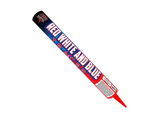 RED WHITE AND BLUE TRACER