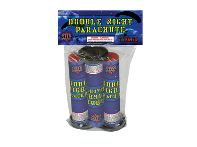 3 PACK DOUBLE NIGHT PARACHUTES WITH HEADER