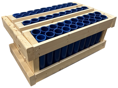 50 SHOT DOUBLE ROW FAN w HDPE TUBES