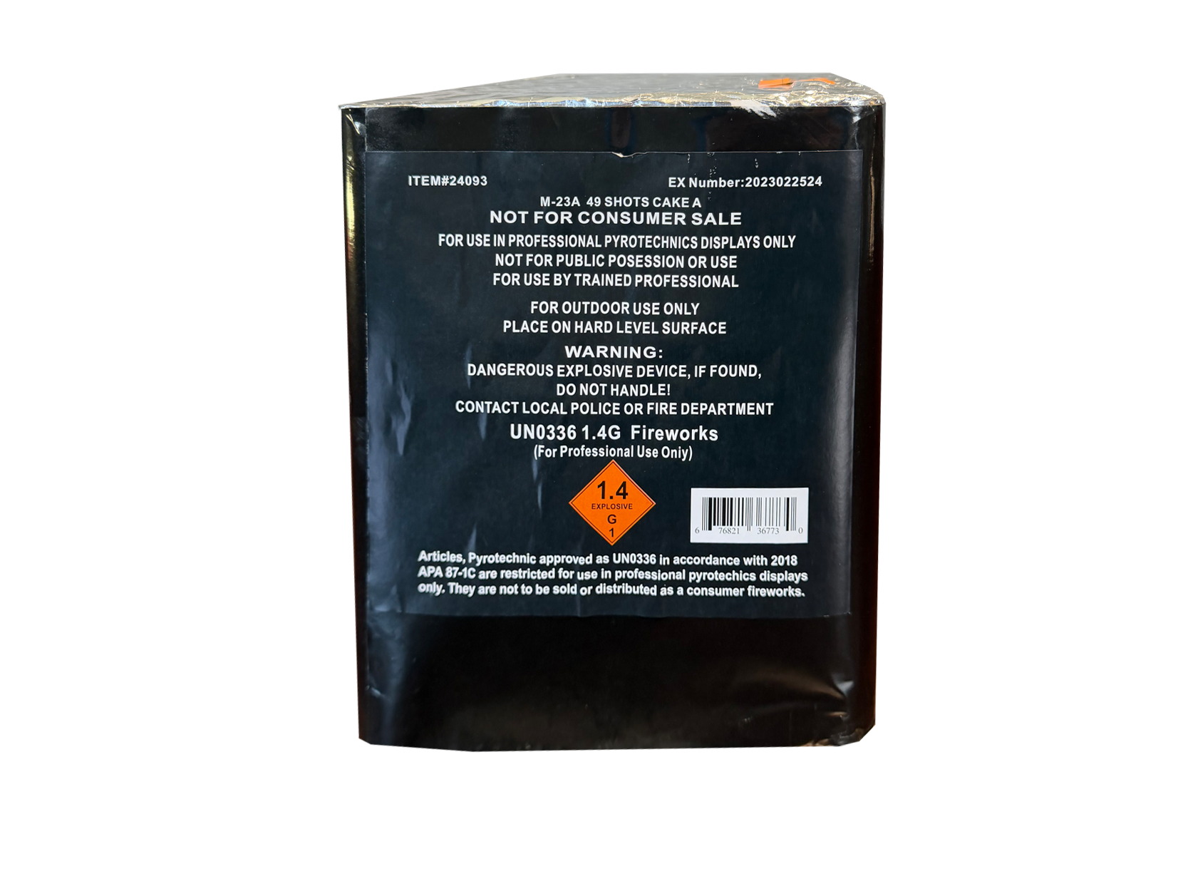 49 SHOTS Howling whistle with red tips to titanium report – Big Fireworks