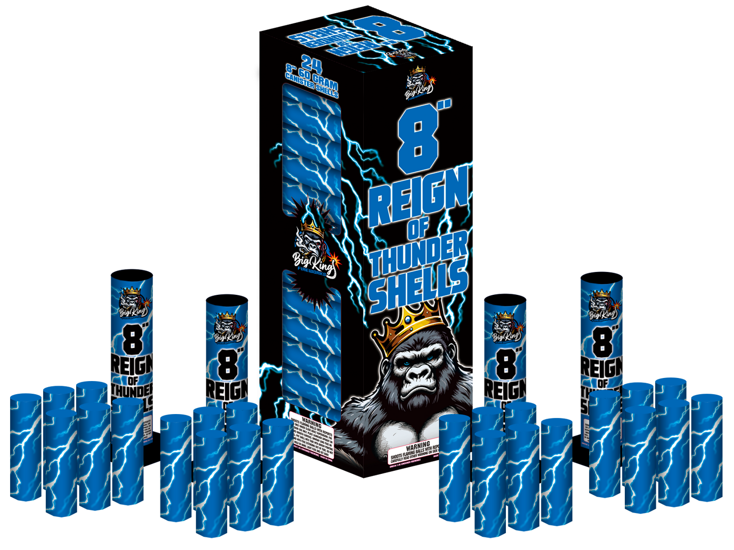8" REIGN OF THUNDER SHELLS