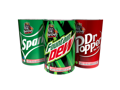 SODA CANS ASSORTED FOUNTAINS