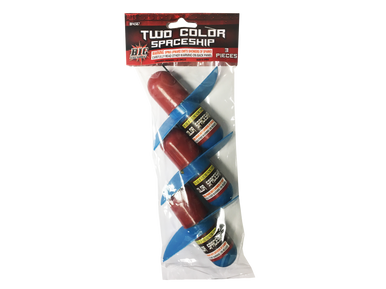 3 PACK TWO COLOR SPACESHIP WITH HEADER