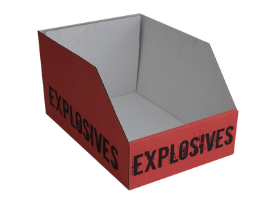 DUMP BIN FIREWORKS RED