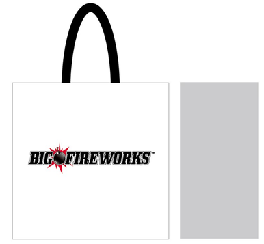 BIG FIREWORKS LAMINATED LOGO BAG