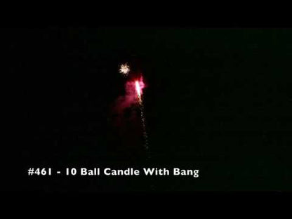 10 BALL ROMAN CANDLE W/BANG