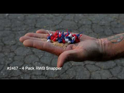 4 PACK RWB SNAPPER WITH HEADER