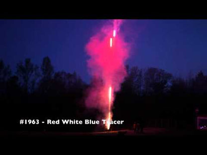RED WHITE AND BLUE TRACER
