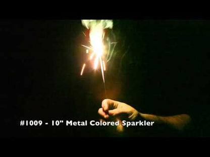 10" METAL COLORED SPARKLERS